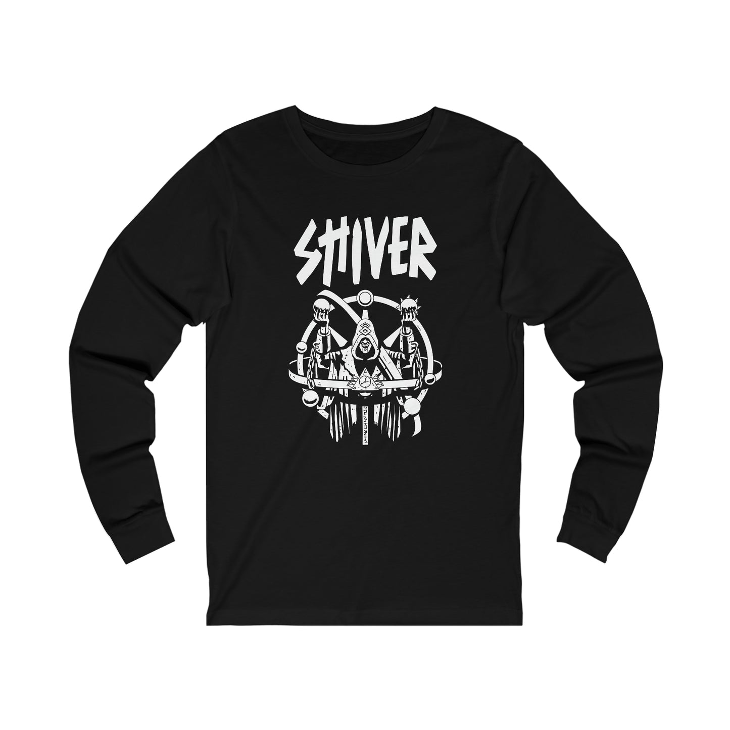 SHIVER Unisex Black Doom Messiah Long Sleeved T-Shirt