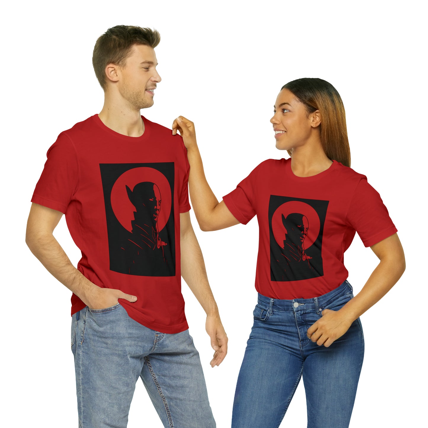 SHIVER Unisex Red Vampire Faine T-shirt