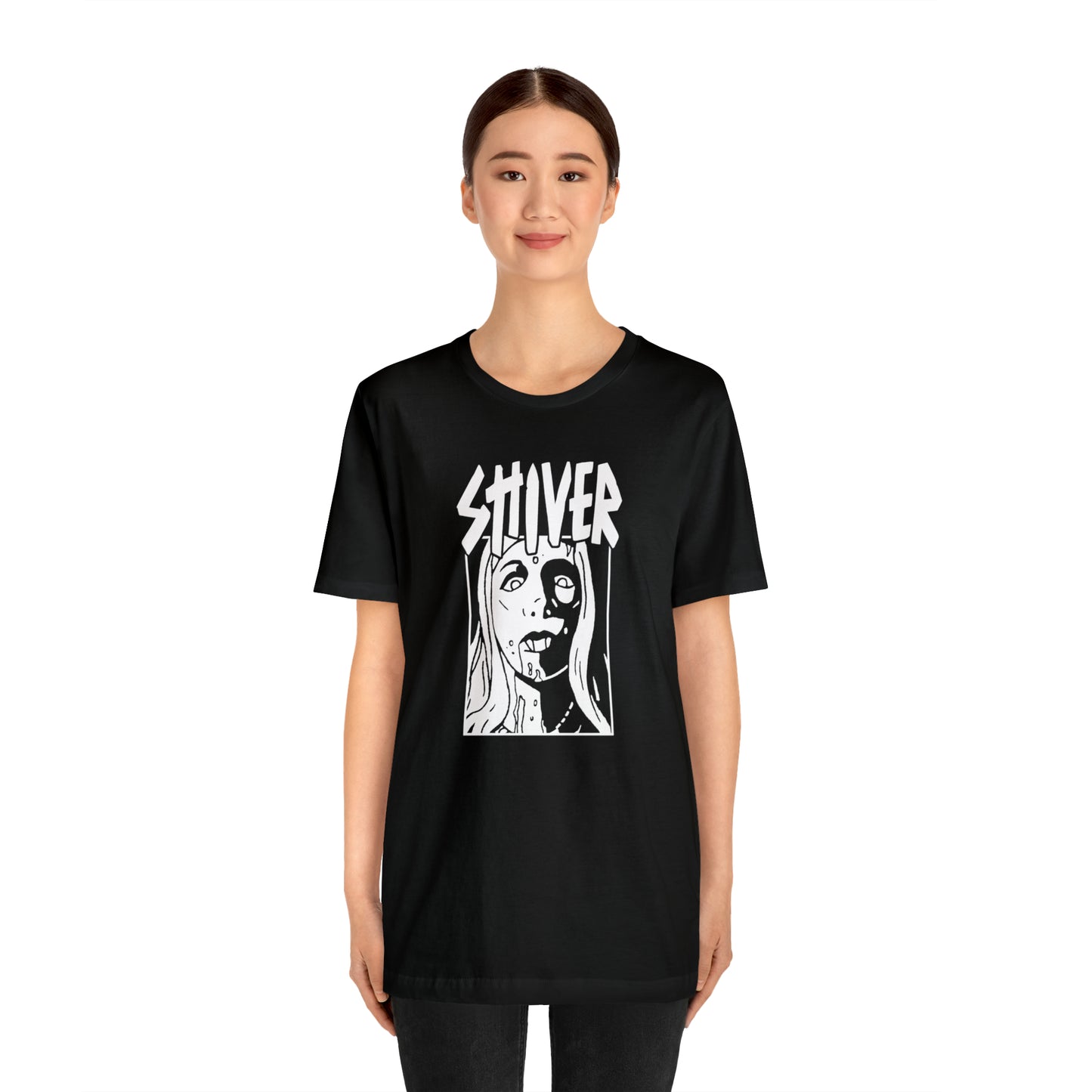 SHIVER Unisex Black Vamp T-shirt