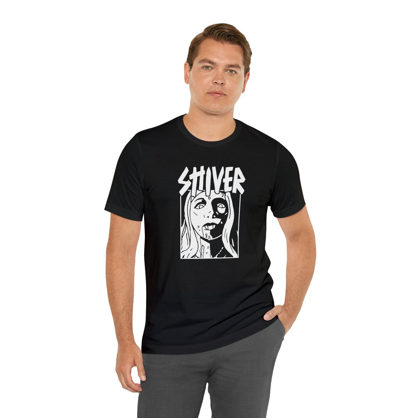 SHIVER Unisex Black Vamp T-shirt