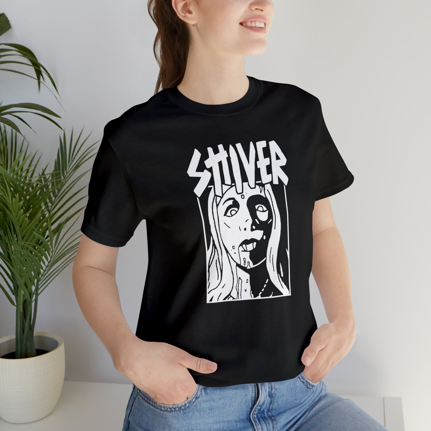 SHIVER Unisex Black Vamp T-shirt