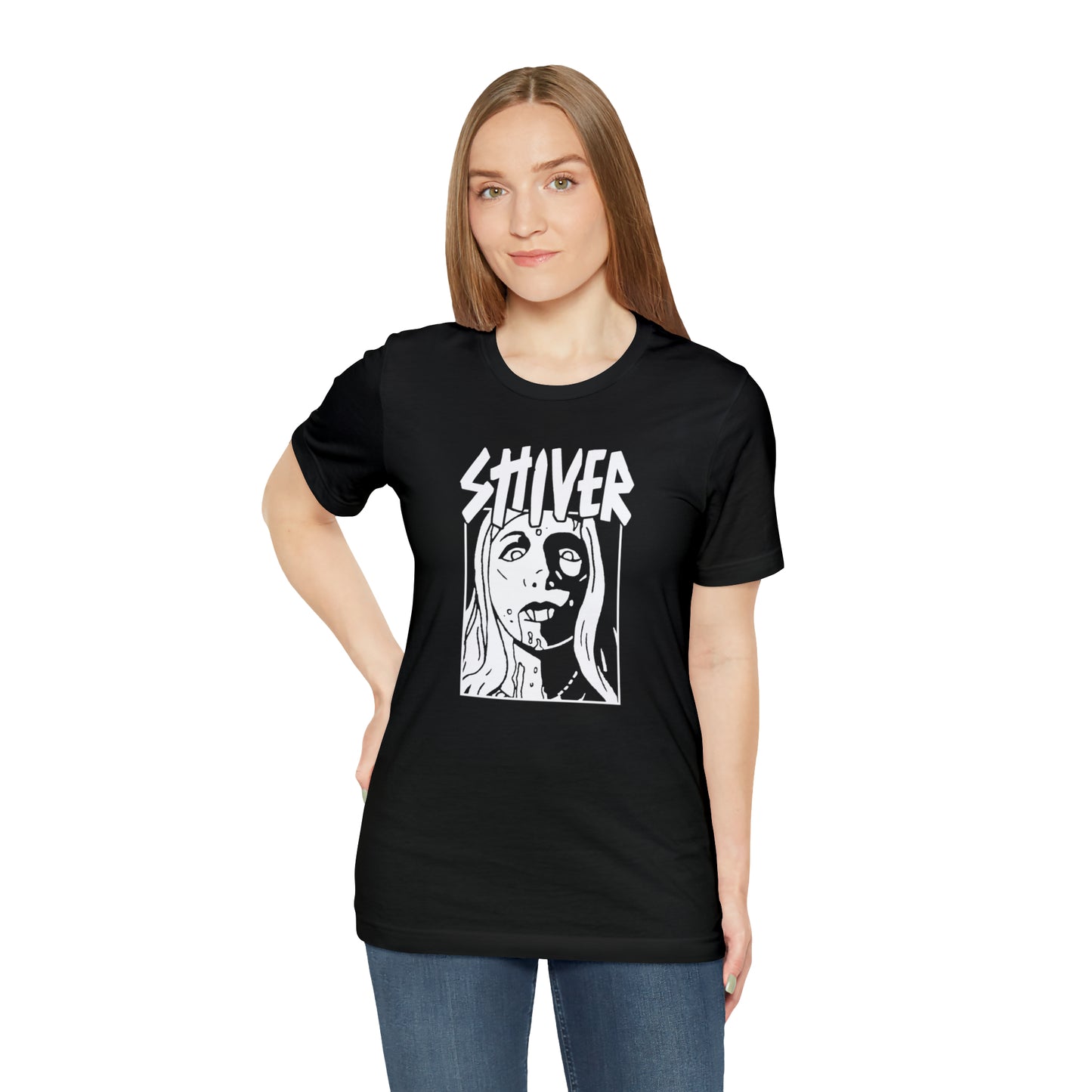 SHIVER Unisex Black Vamp T-shirt