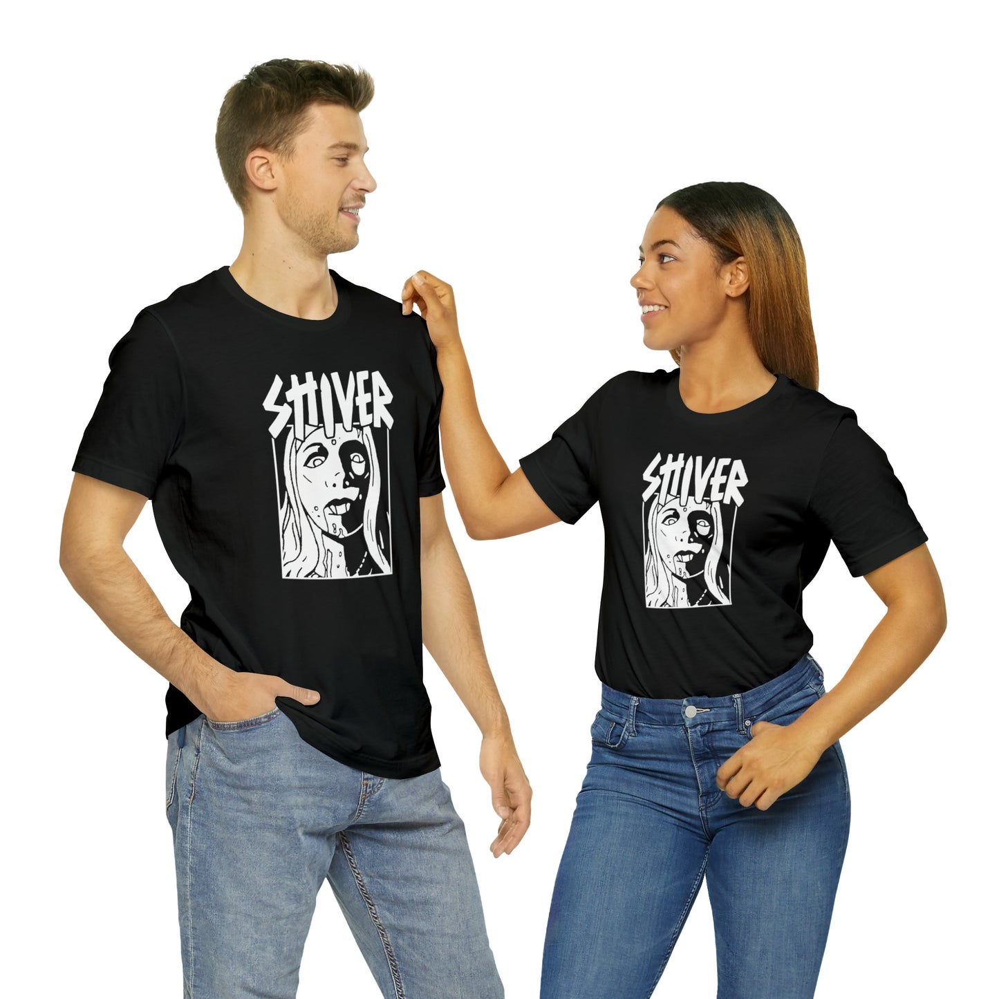 SHIVER Unisex Black Vamp T-shirt