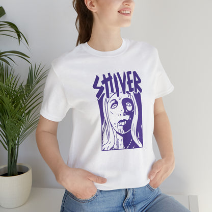 SHIVER Unisex White Vamp T-shirt