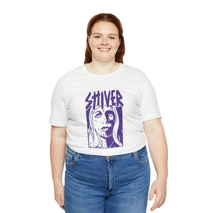SHIVER Unisex White Vamp T-shirt