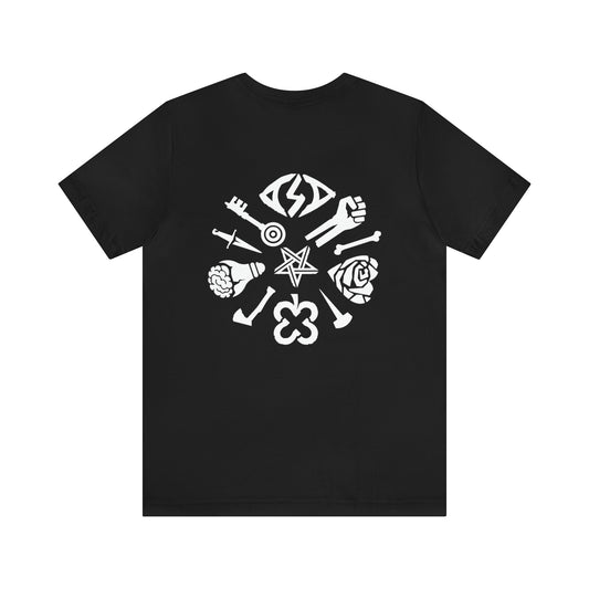 SHIVER Unisex Black Evil Eye T-shirt