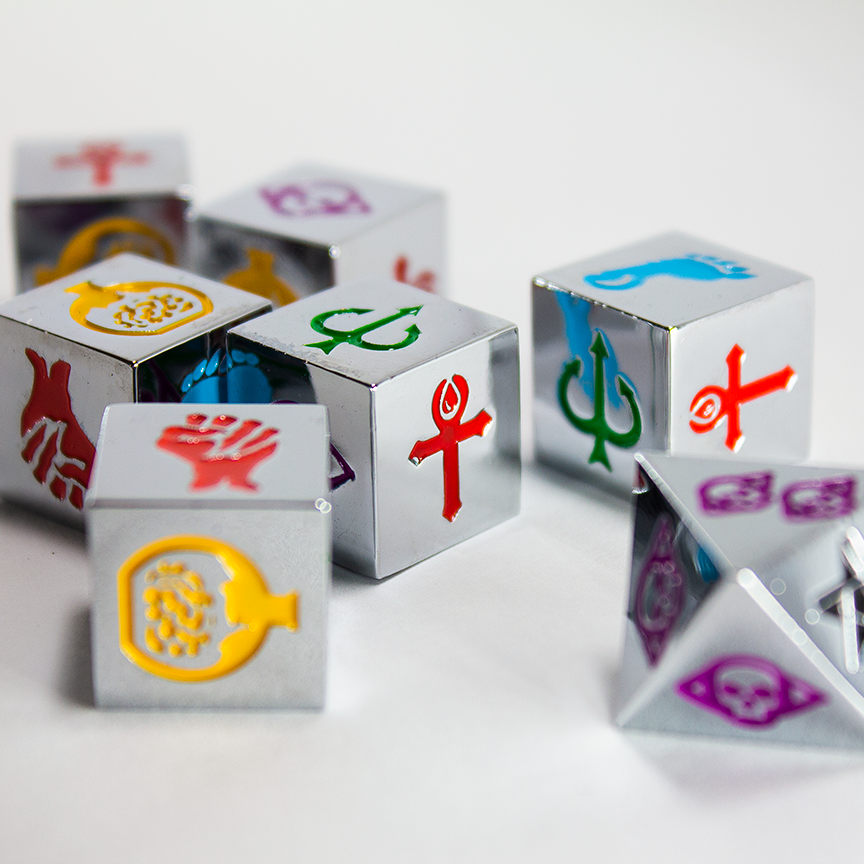 'Silver Bullet' Metal Monster Archetype Dice Pack